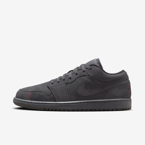 Air Jordan 1 Low SE Craft (Dark Smoke Grey/Varsity Red)(FD8635-001)