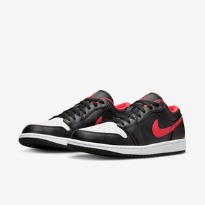 Men's Air Jordan 1 Low "White Toe" (White/Black/Fire Red)(553558-063)