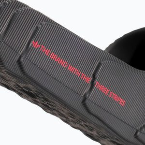 Adidas Adilette 22 Slides "Black Red Stripe" (ID4925)
