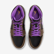 Men's Air Jordan 1 Mid "Purple Mocha" (Palomino/Wild Berry/Black)(DQ8426-215)