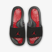 Air Jordan Hydro 8 Retro "Playoffs" Slides (Black/University Red)(FD7674-001)