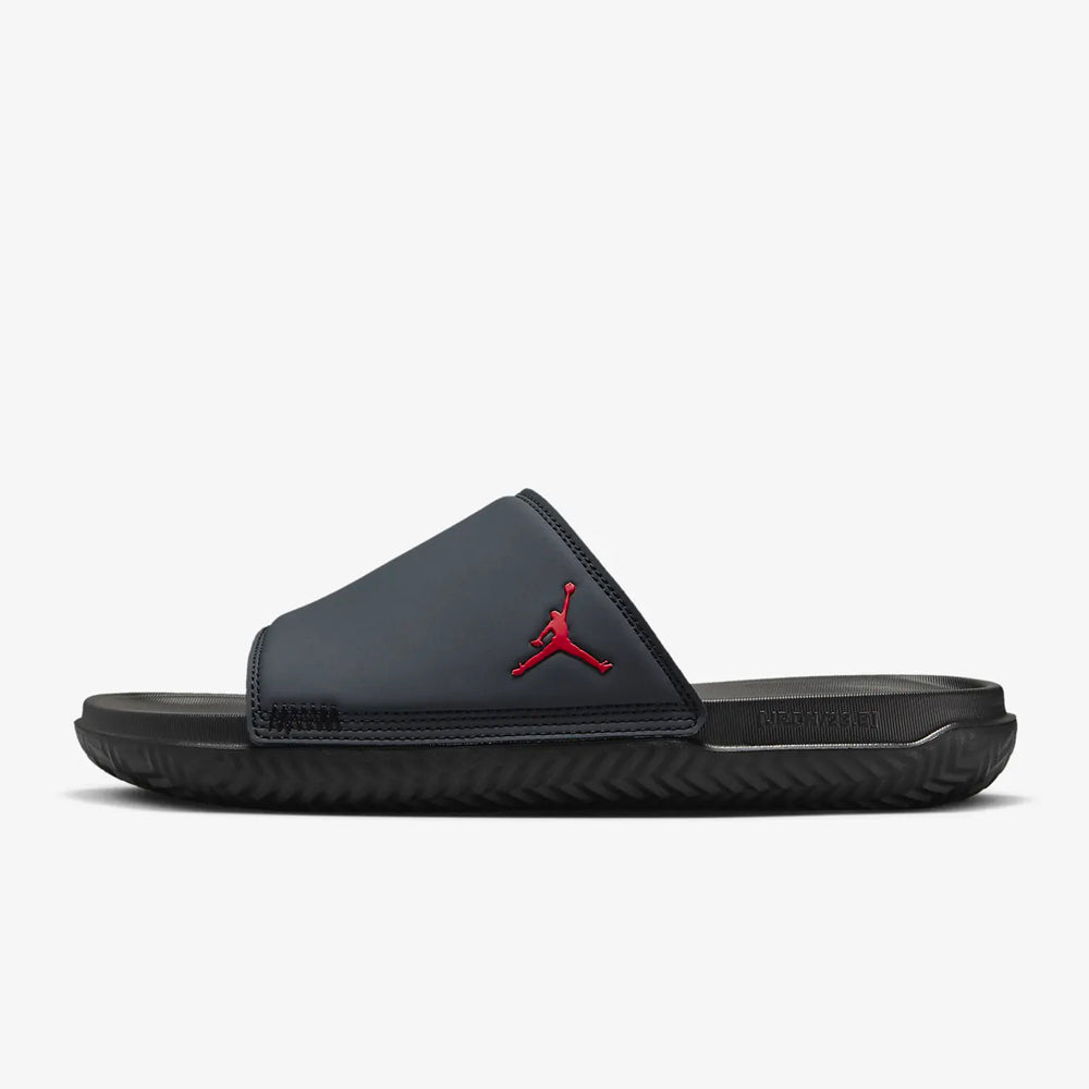 Black and cheap grey jordan slides