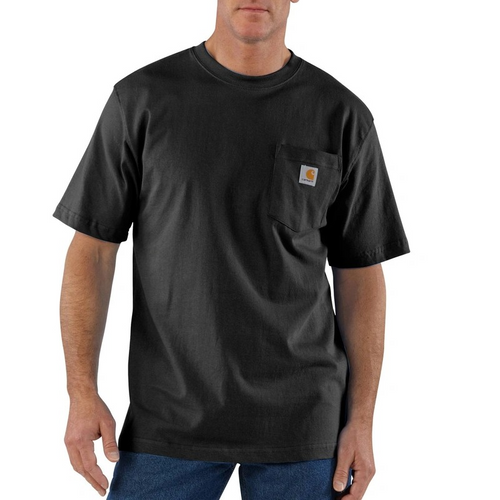Carhartt K87 Workwear Pocket T-Shirt (Black)(Loose fit)(K87-BLK)