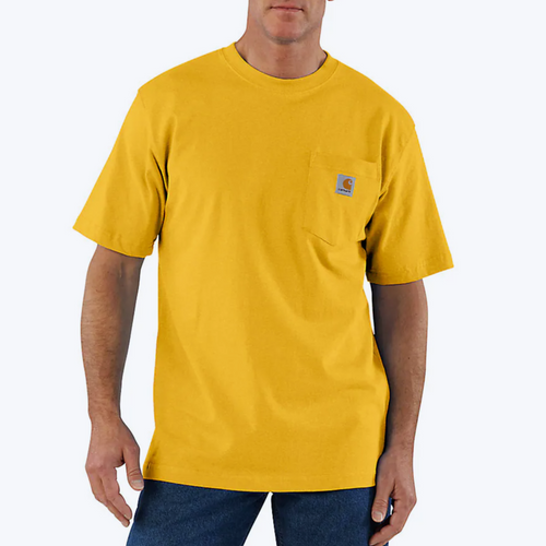 Carhartt K87 Workwear Pocket T-Shirt (Honeycomb Heather - Y43)(Loose fit)