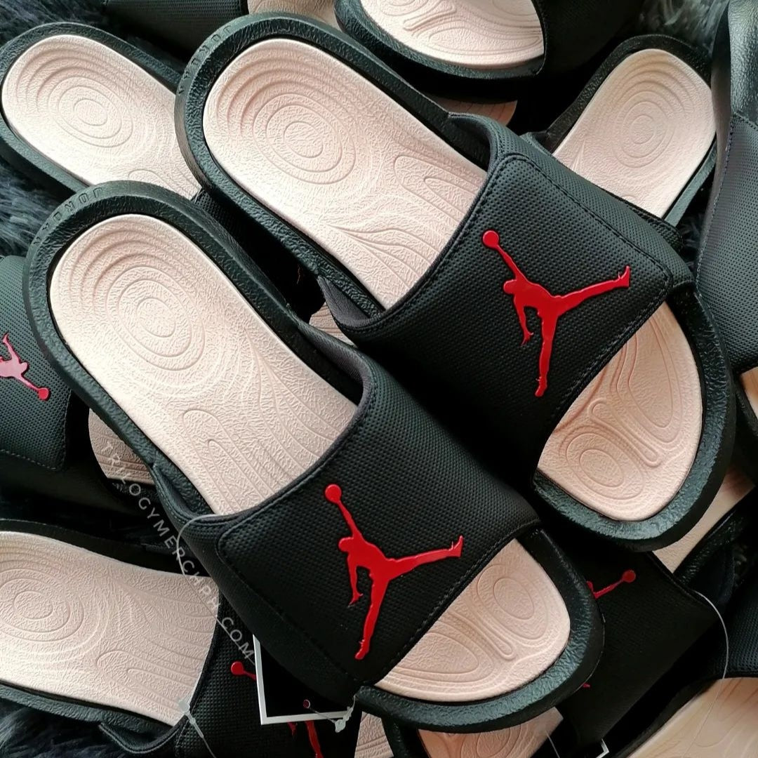 NIKE★JORDAN HYDRO 6 SLIDE★BLACK/SUNSET TINT/UNIVERSITY RED Air Jordan Hydro 6 Black University Red Sunset Tint 'Black