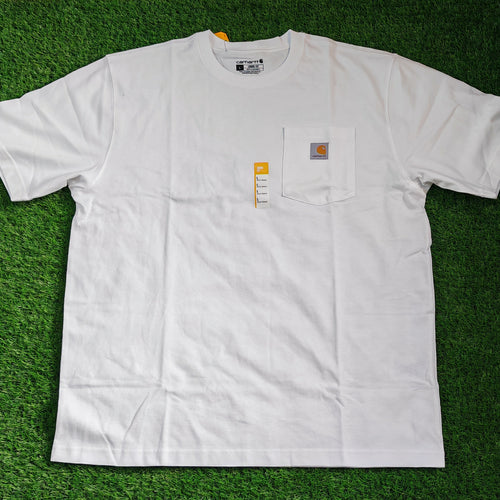 Carhartt K87 Workwear Pocket T-Shirt (White - WHT)(Loose fit)