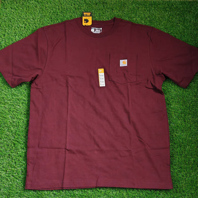 Carhartt K87 Workwear Pocket T-Shirt (Port)(Loose fit)(K87-PRT)