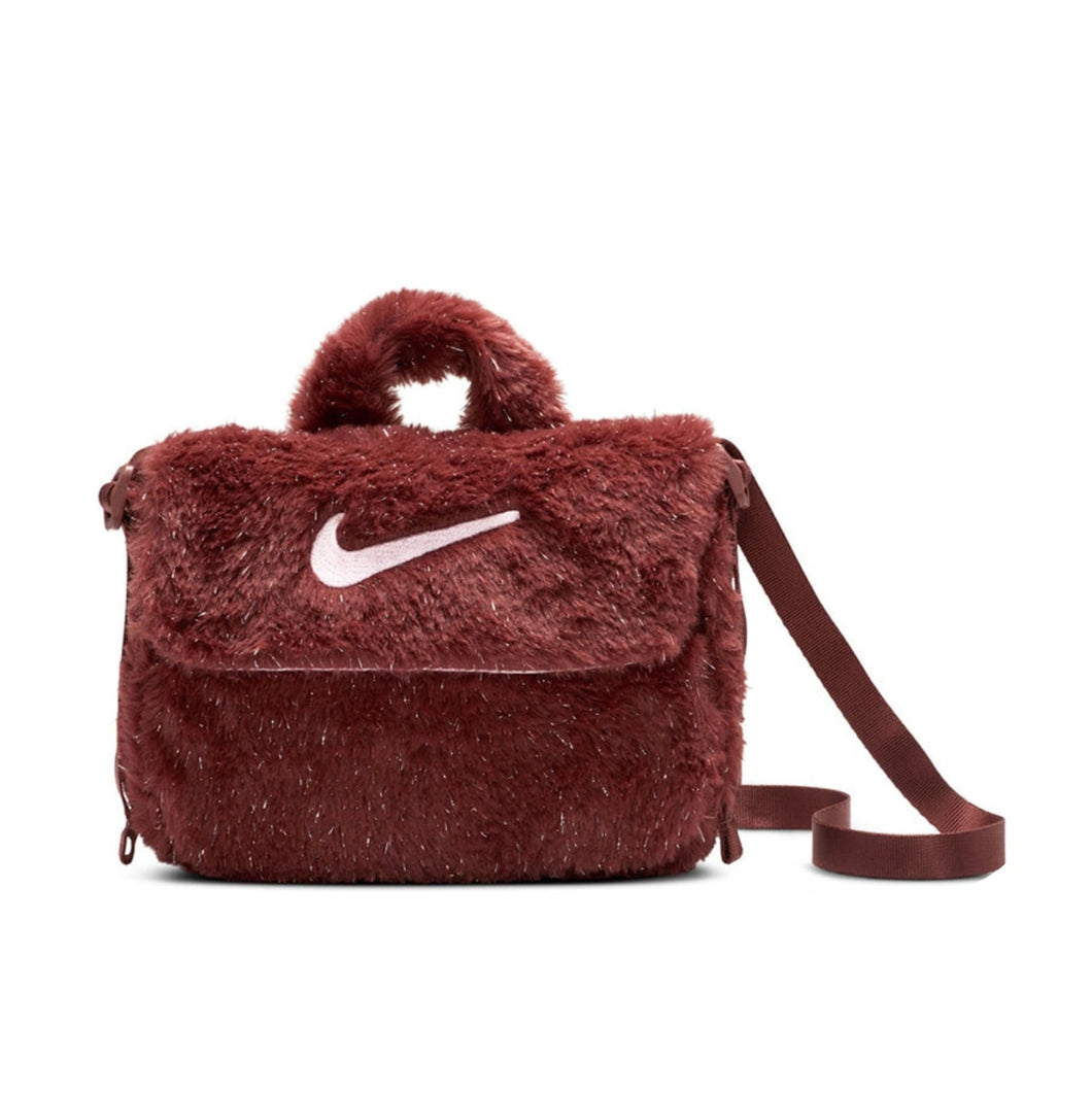 Nike Mini Faux Fur Crossbody Bag (Dark Pony)(FZ1329-231)