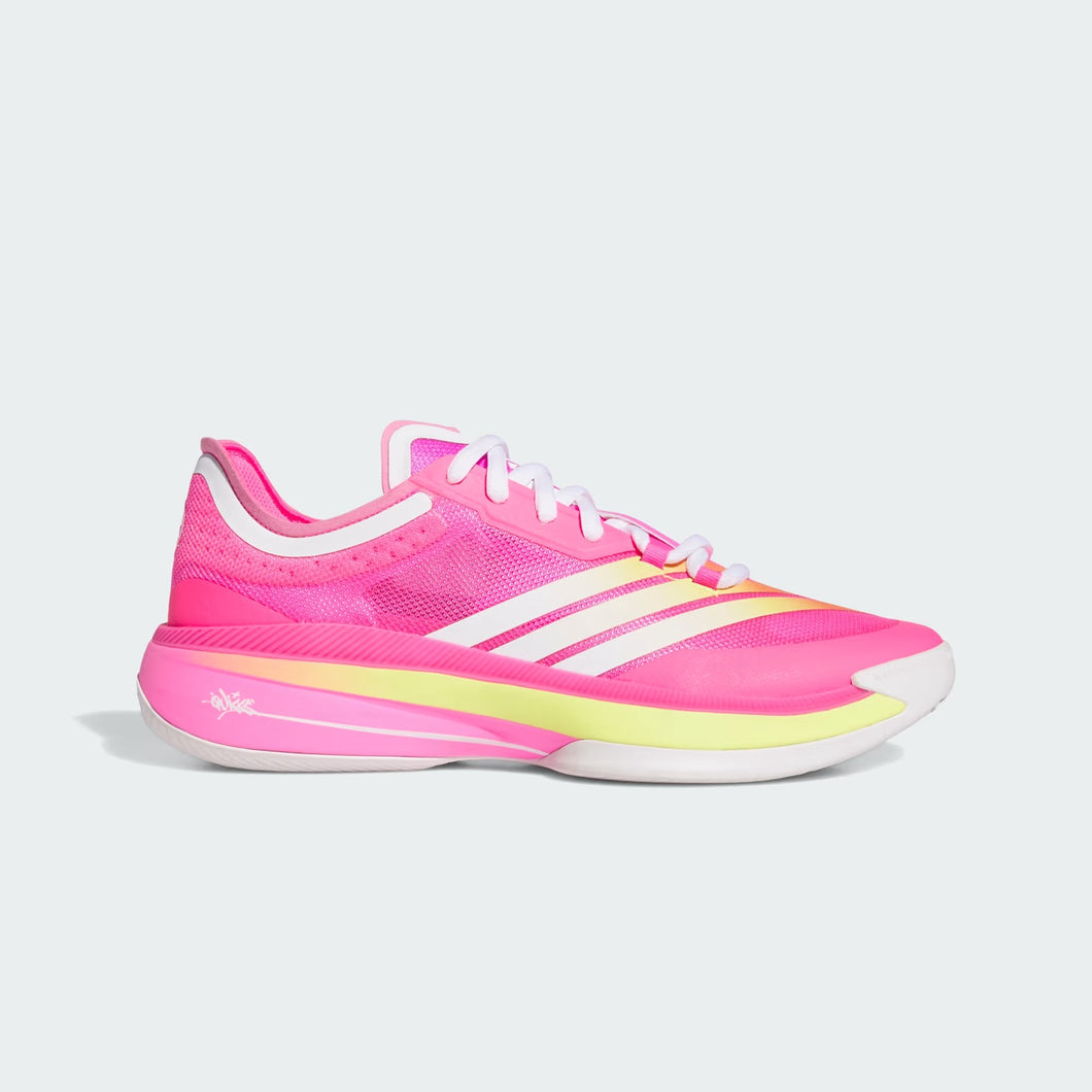 Adidas KQ x Quiccs Adizero Select 3.0 Basketball Shoe (Lucid Pink/Bright Yellow)(JR4541)
