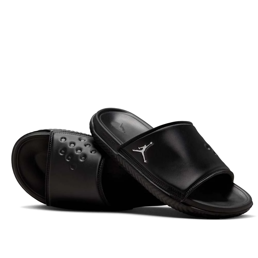 Air Jordan Play Slides Black Metallic Silver DC9835 005