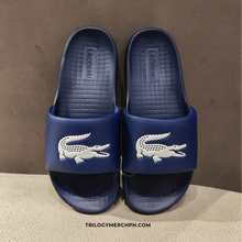 LACOSTE Men's Serve 1.0 Logo Slides (Navy/White)(751CMA0017-092)
