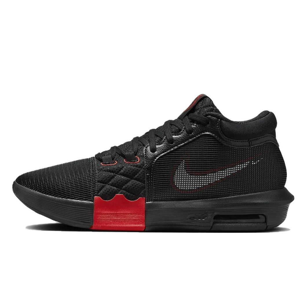 Men's Nike LeBron Witness 8 Basketball Shoe (Black/University Red)(FB2239-005)
