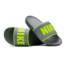 Men's Nike Offcourt Slides (Cool Grey/Volt)(BQ4639-025)