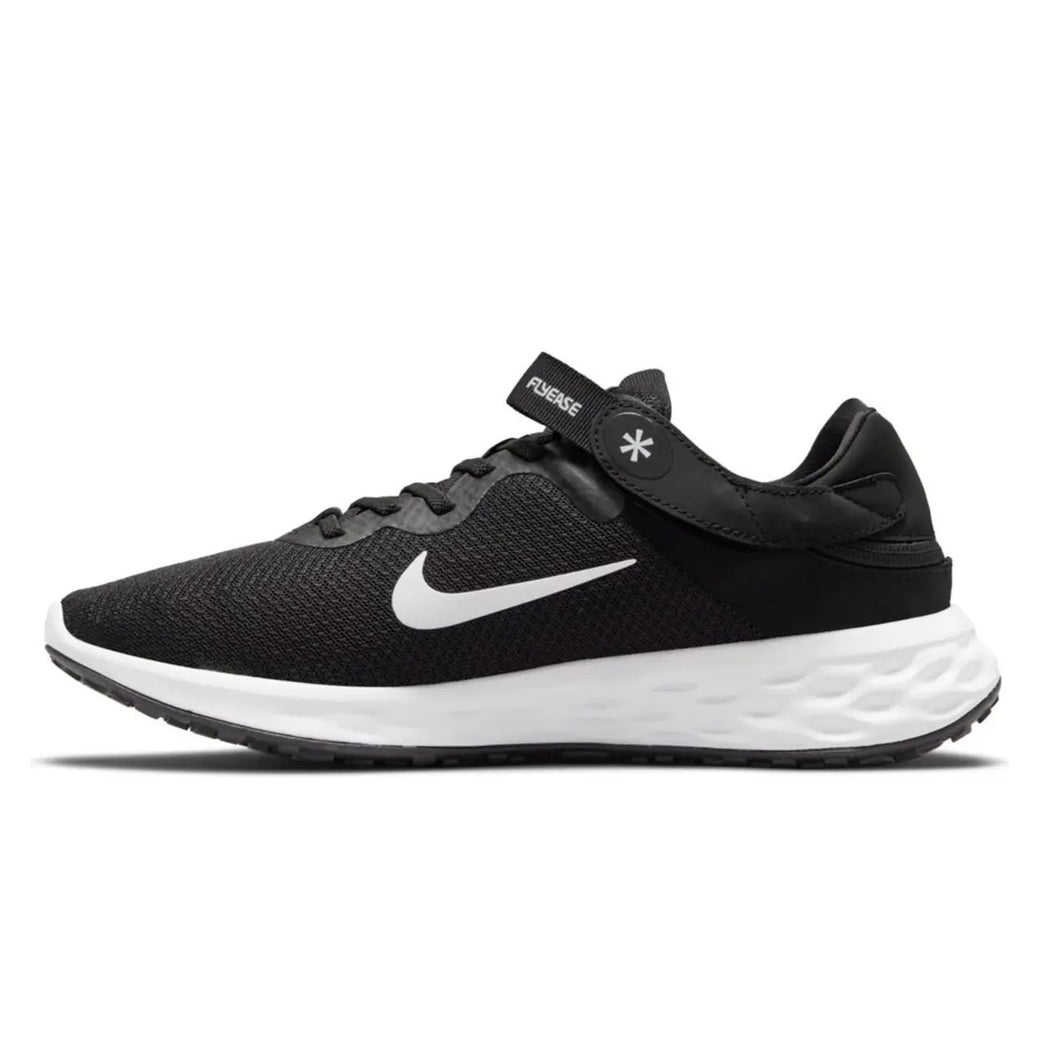 Men's Nike Revolution 6 Flyease Running Shoes (Black/White)(DC8992-003)