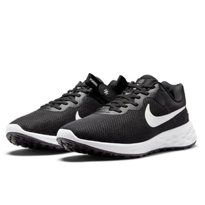 Men's Nike Revolution 6 Flyease Running Shoes (Black/White)(DC8992-003)