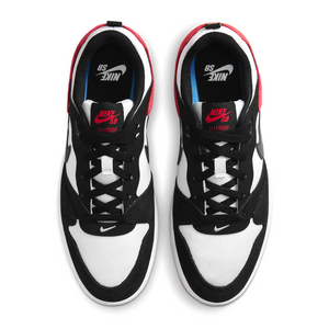 Men's Nike SB Alleyoop "Black Toe" Skate Shoe (White/Black/University Red)(CJ0882-102)