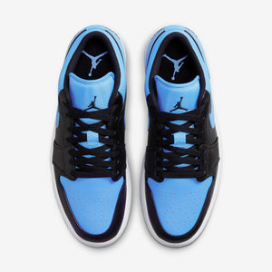 Men's Air Jordan 1 Low (Black/University Blue)(553558-041)