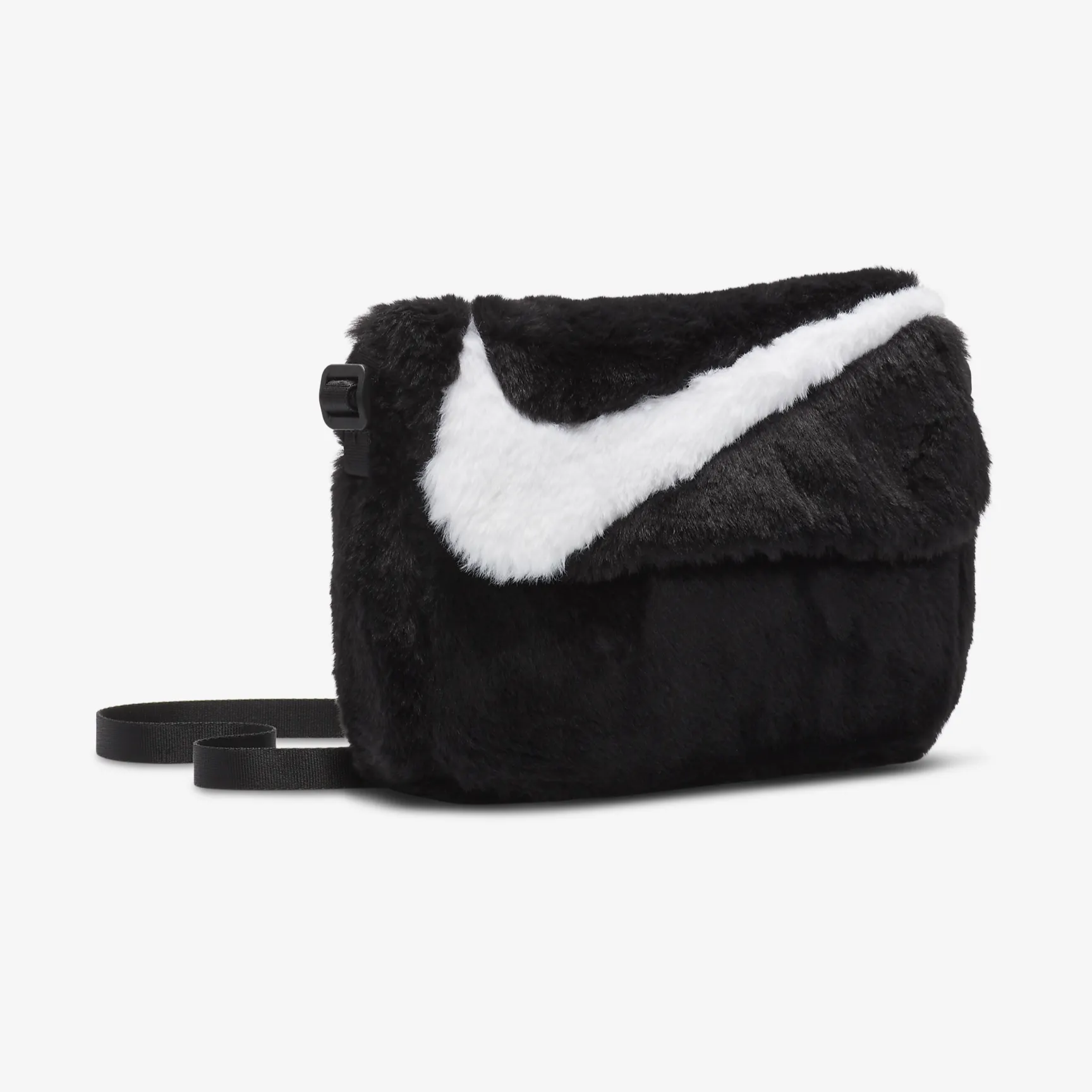 Nike Futura 365 Faux Fur Crossbody Bag (Black/White)(FB3048-010 ...