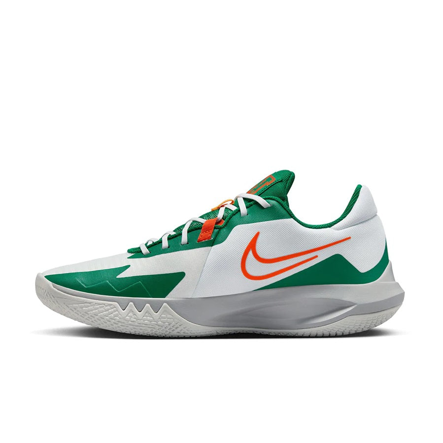 Nike Precision Basketball (White/Malachite Green/Safety Orange
