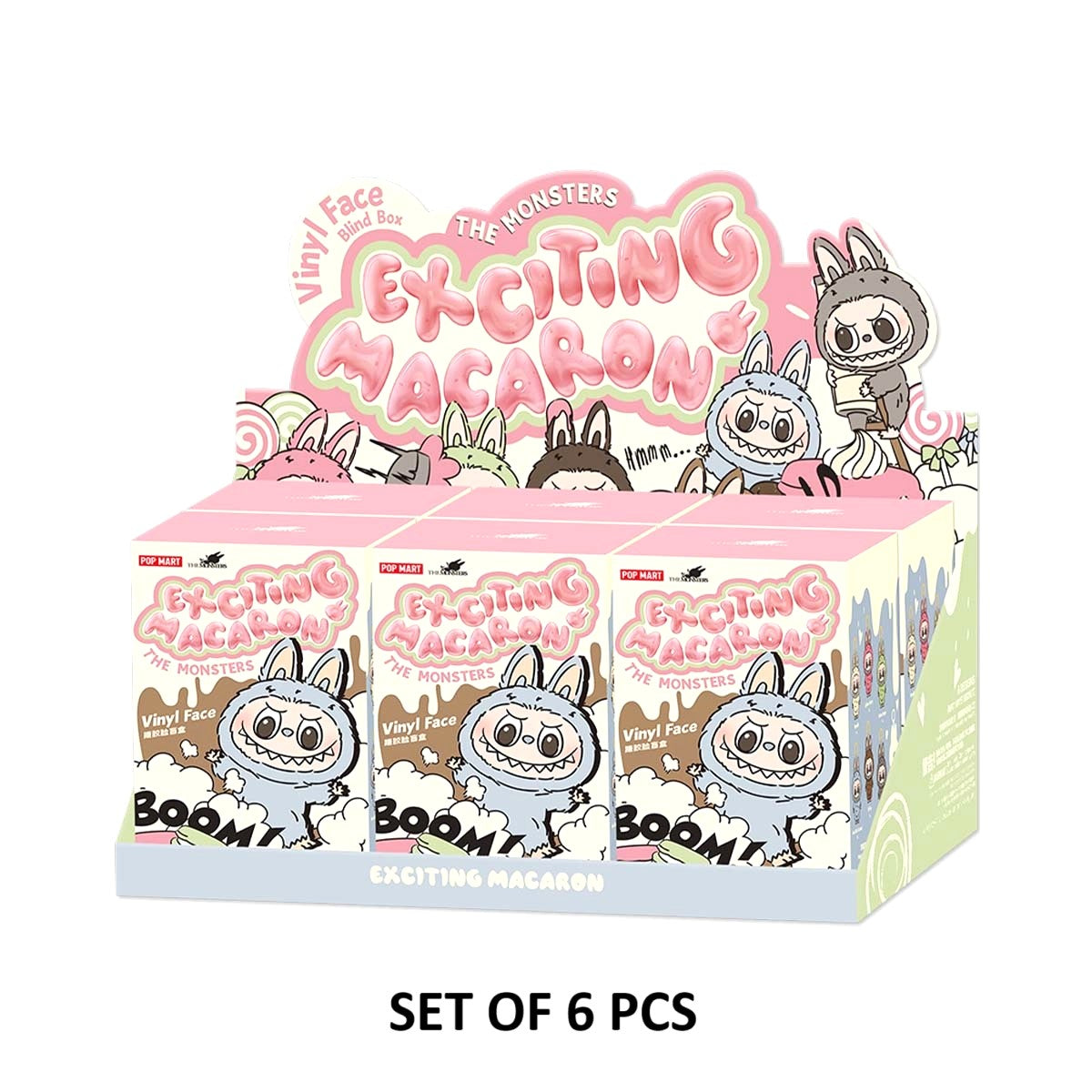 Labubu Exciting Macaron Bundle 【soy Milk & Toffee】2pc POP