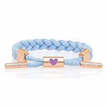 RASTACLAT MINI I LOVE U LIGHT BLUE - Solid Braided Bracelet - Love Collection