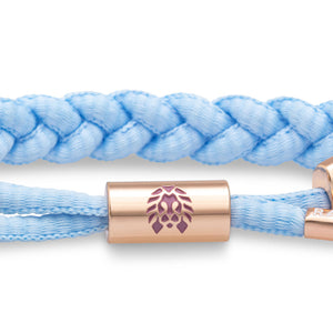 RASTACLAT MINI I LOVE U LIGHT BLUE Solid Braided Bracelet Love