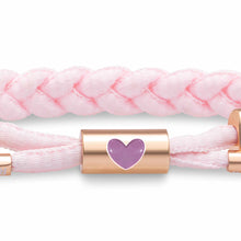 RASTACLAT MINI I LOVE U LIGHT BLUSH - Solid Braided Bracelet - Love Collection