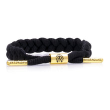 RASTACLAT ONYX II - Solid Braided Bracelet - Gold Plated Collection
