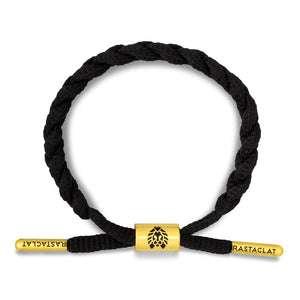 RASTACLAT ONYX II - Solid Braided Bracelet - Gold Plated Collection