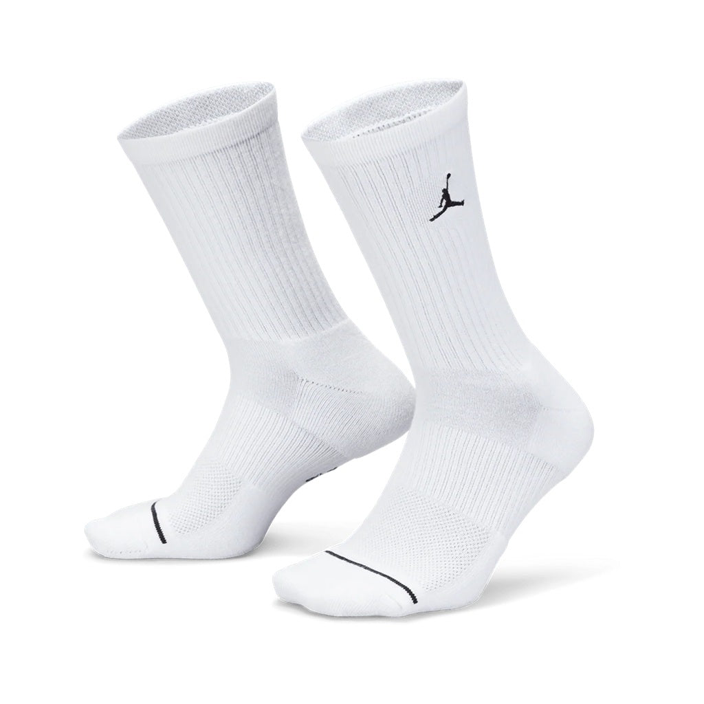 Jordan Everyday Crew Socks (White/Black)(DX9632-100)