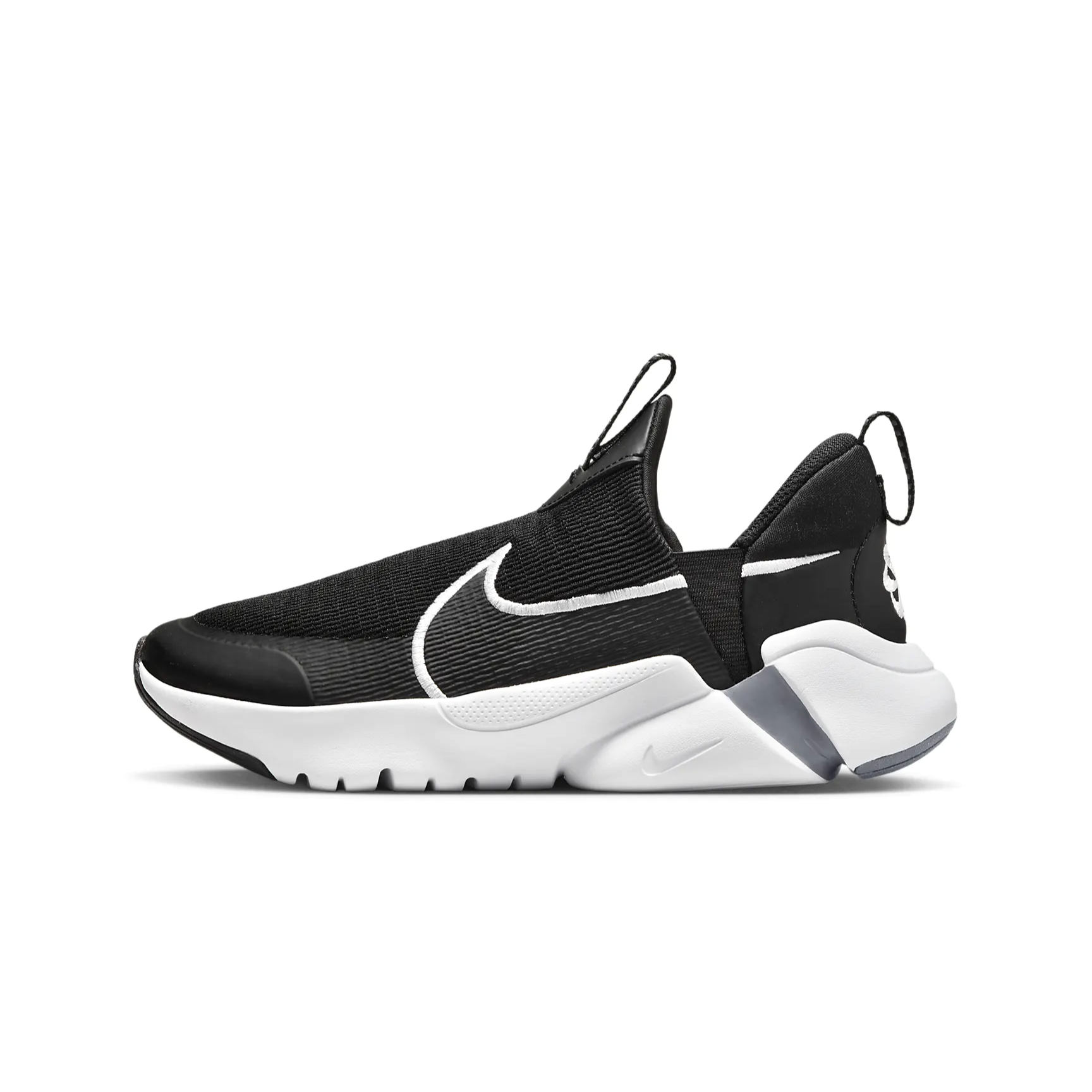 Women's GS Nike Flex Plus Running Shoe (Black/Dark Grey/White