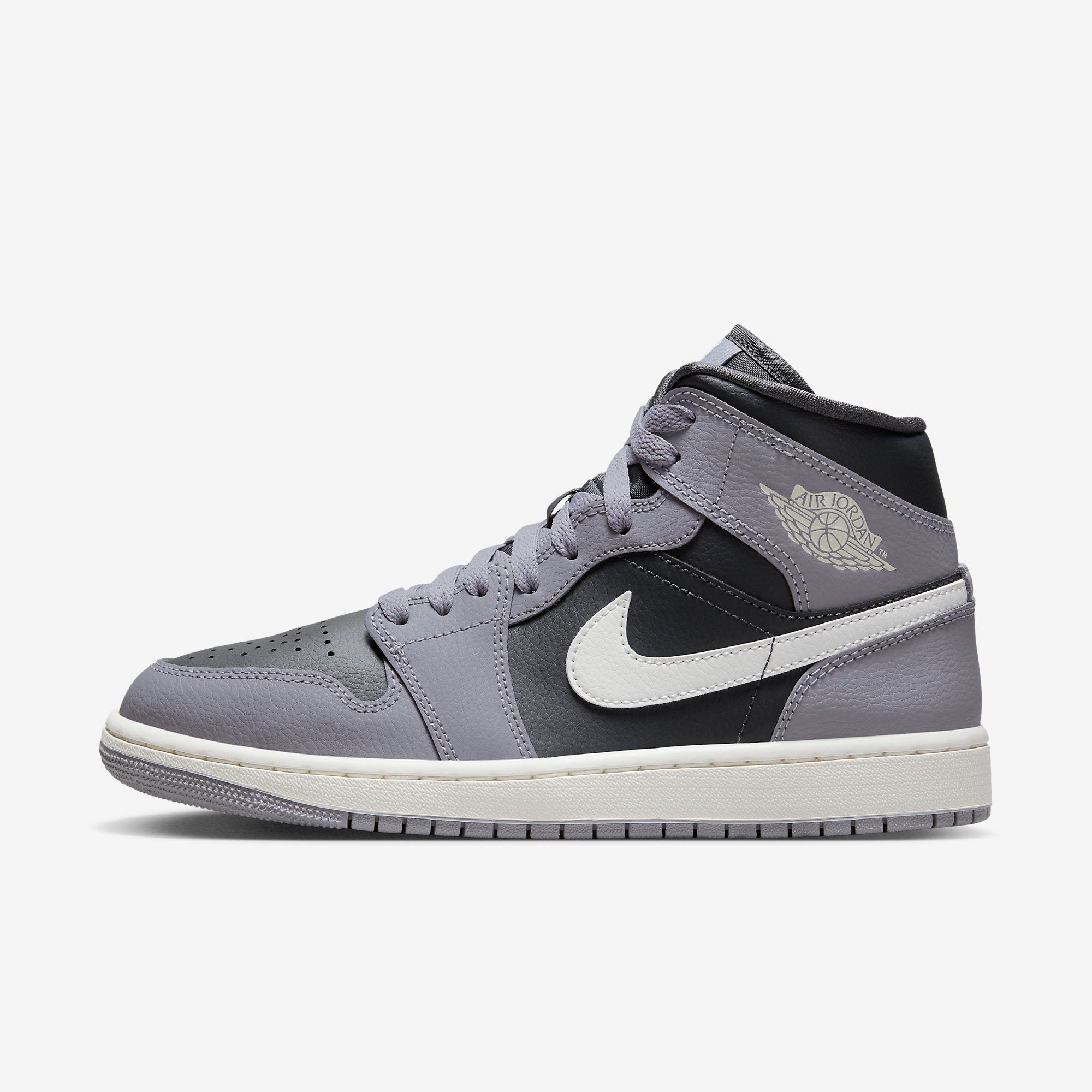 Women's Air Jordan 1 Mid (Cement Grey/Anthracite/Sail)(BQ6472-022