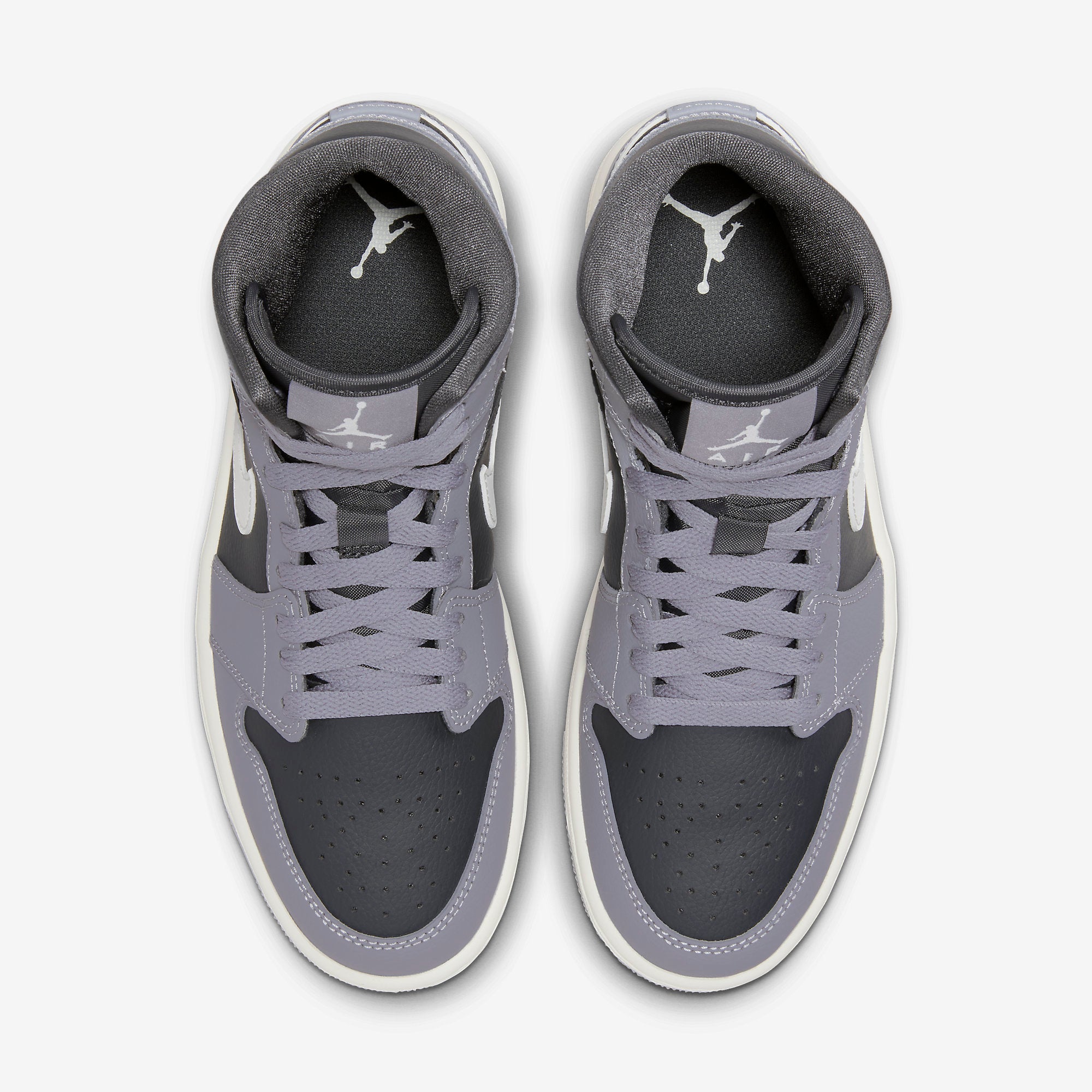 Women's Air Jordan 1 Mid (Cement Grey/Anthracite/Sail)(BQ6472-022