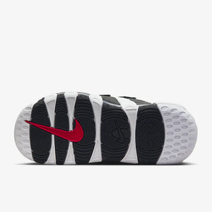 Women's Nike Air Uptempo Slides (White/Black)(FJ0755-100)