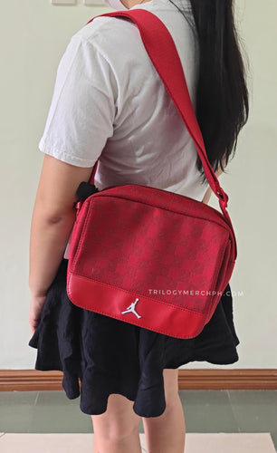 Air Jordan Monogram Crossbody Bag (Gym Red/White)(MA0760-R78)