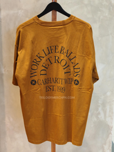 Carhartt WIP "Work Varsity" T-shirt (Deep H Brown/Black)