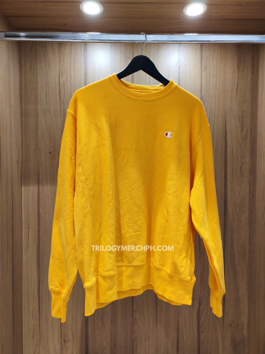 Reverse Weave Yellow Champion Long Sleeve Champion Reverse Weave