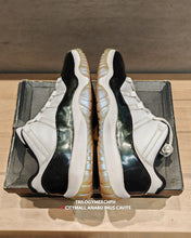 (Pre-owned) Men's Air Jordan 11 Retro Low "Iridescent" 2018 (White/Black/Emerald Rise)(528895-145)