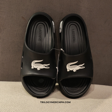 LACOSTE Women's Meduz Slides (Black/White)(751CFA0002-17C)