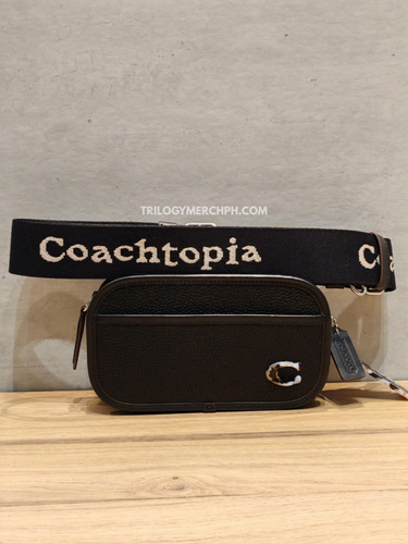 Coachtopia Crossbody Leather Camera Bag (Black)(SG Exclusive)