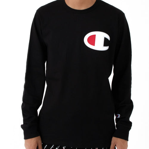 Champion Big Logo Heritage Long Sleeves (Black)