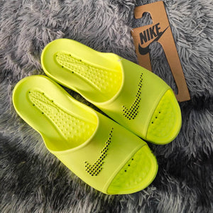 Men's Nike Victori One Shower Slides (Volt/Black)(CZ5478-700)