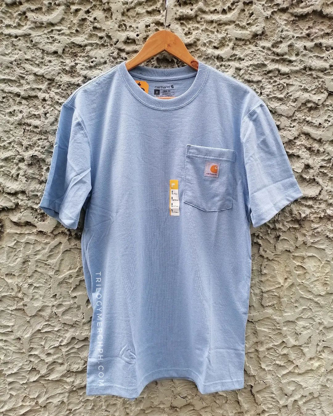 Carhartt K87 Workwear Pocket T-Shirt (Alpine Blue Heather - H74)(Loose ...