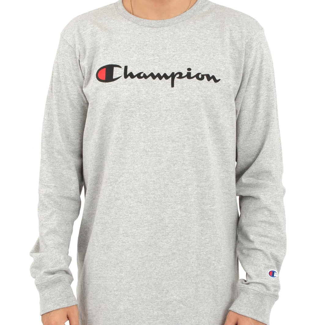 Champion Heritage Script Long Sleeves (Grey)