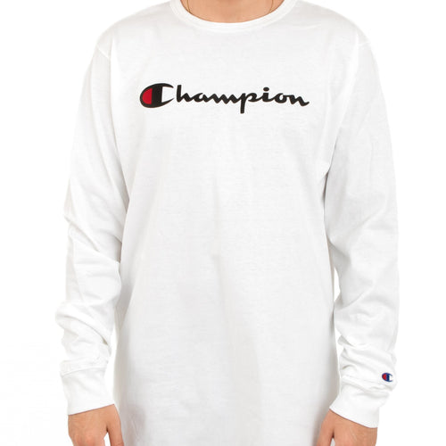 Champion Heritage Script Long Sleeves (White)