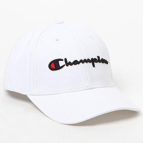 Champion Classic Twill Strapback Dad Hat (White)