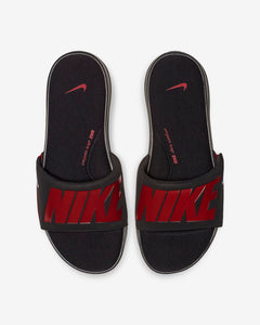 Nike Ultra Comfort Slides (Black Red)