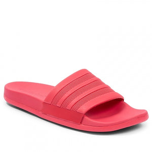 Women s Adilette Cloudfoam Plus Mono Stripes Red Active Pink Trilogy Merch PH