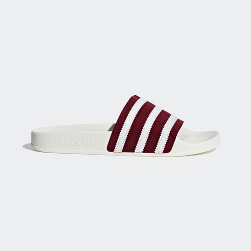 Adilette Classic Stripe (White Burgundy)