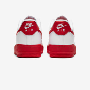 Men's Nike Air Force 1 '07 Low "Red Sole" (White/University Red)(CK7663-102)